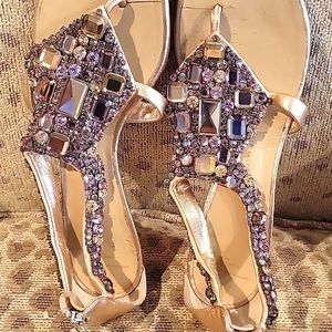 Giuseppe Zanotti  Size 41 Gold Tone Sandals